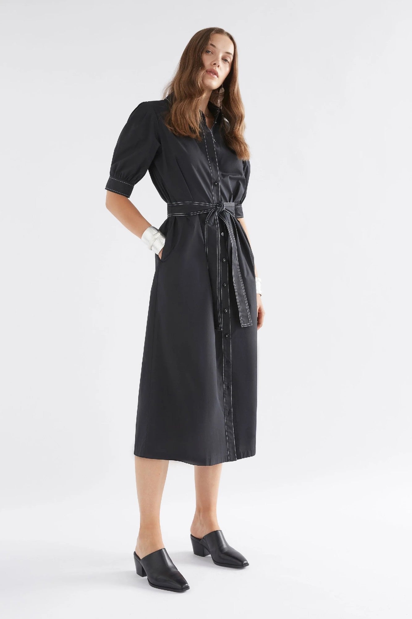 Elk Takt Dress [COLOUR:Black SIZE:8]