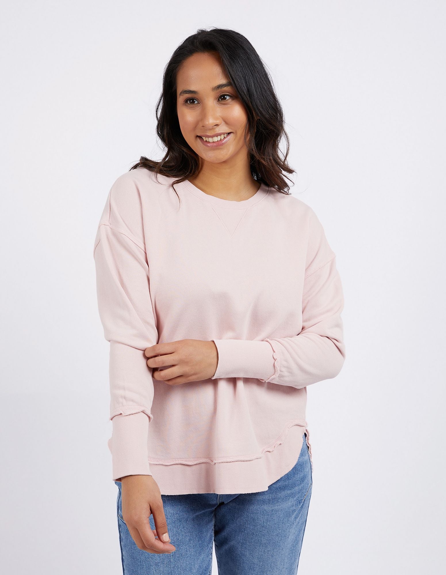 Foxwood Delilah Crew | Pink Women's Sweatshirts | Little Extras Lifestyle | Forbes Women's Clothing Boutique