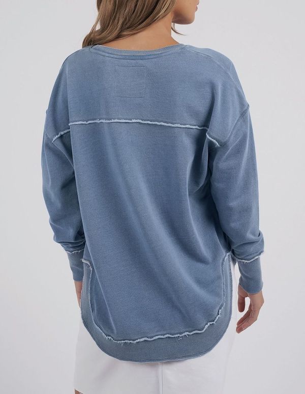 Foxwood Washed Simplified Crew [COLOUR:Blue SIZE:8]