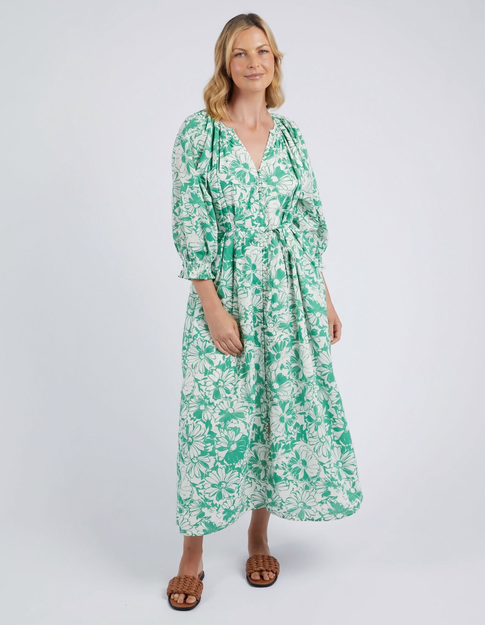 Elm Florentina Dress [COLOUR:Green SIZE:10]