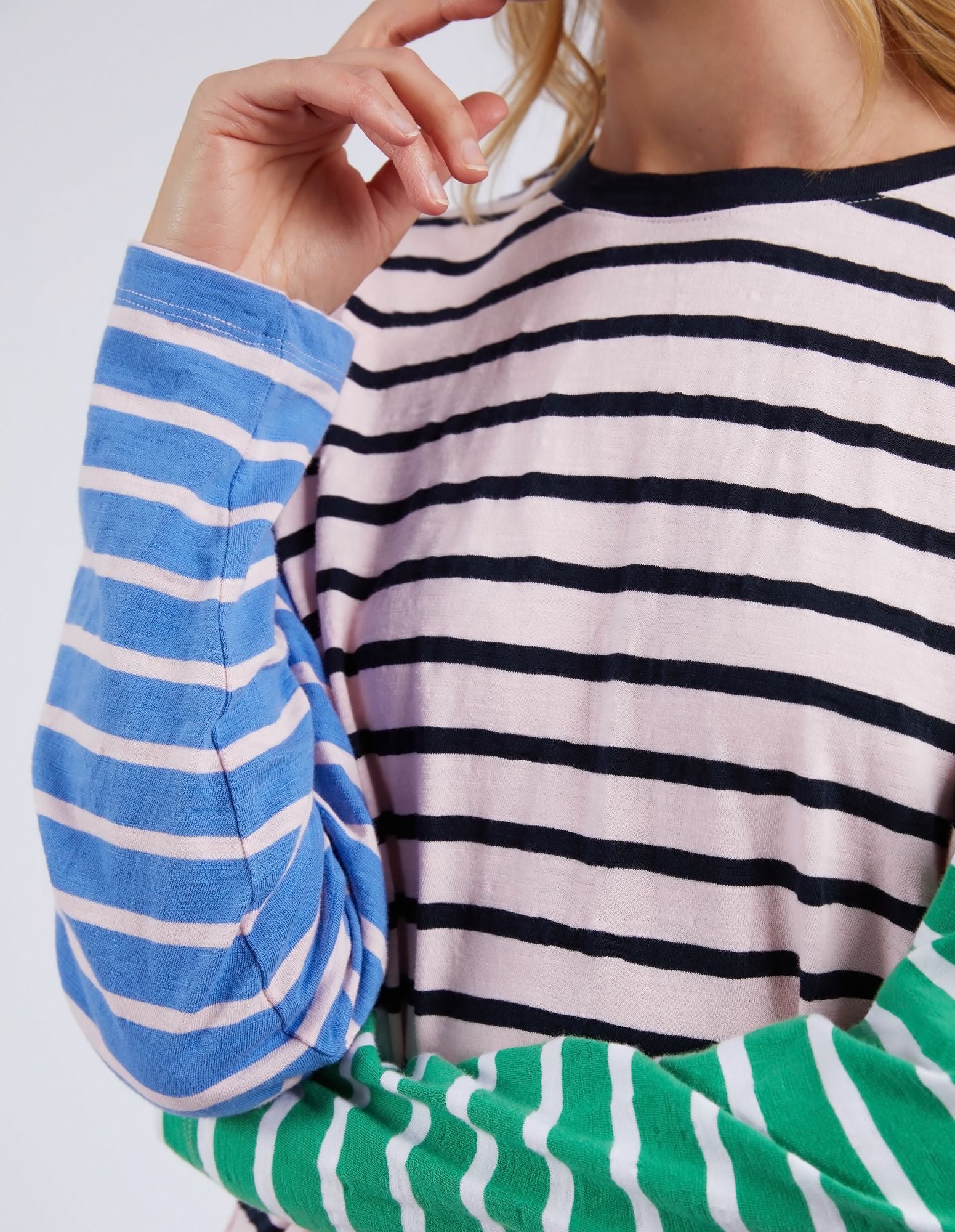 Elm Sally Stripe L/S Tee [COLOUR:Pinkaboo SIZE:8]