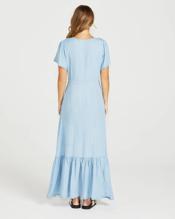 Sass Davie Maxi Dress [COLOUR:Chambray SIZE:6]