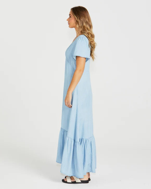 Sass Davie Maxi Dress [COLOUR:Chambray SIZE:6]