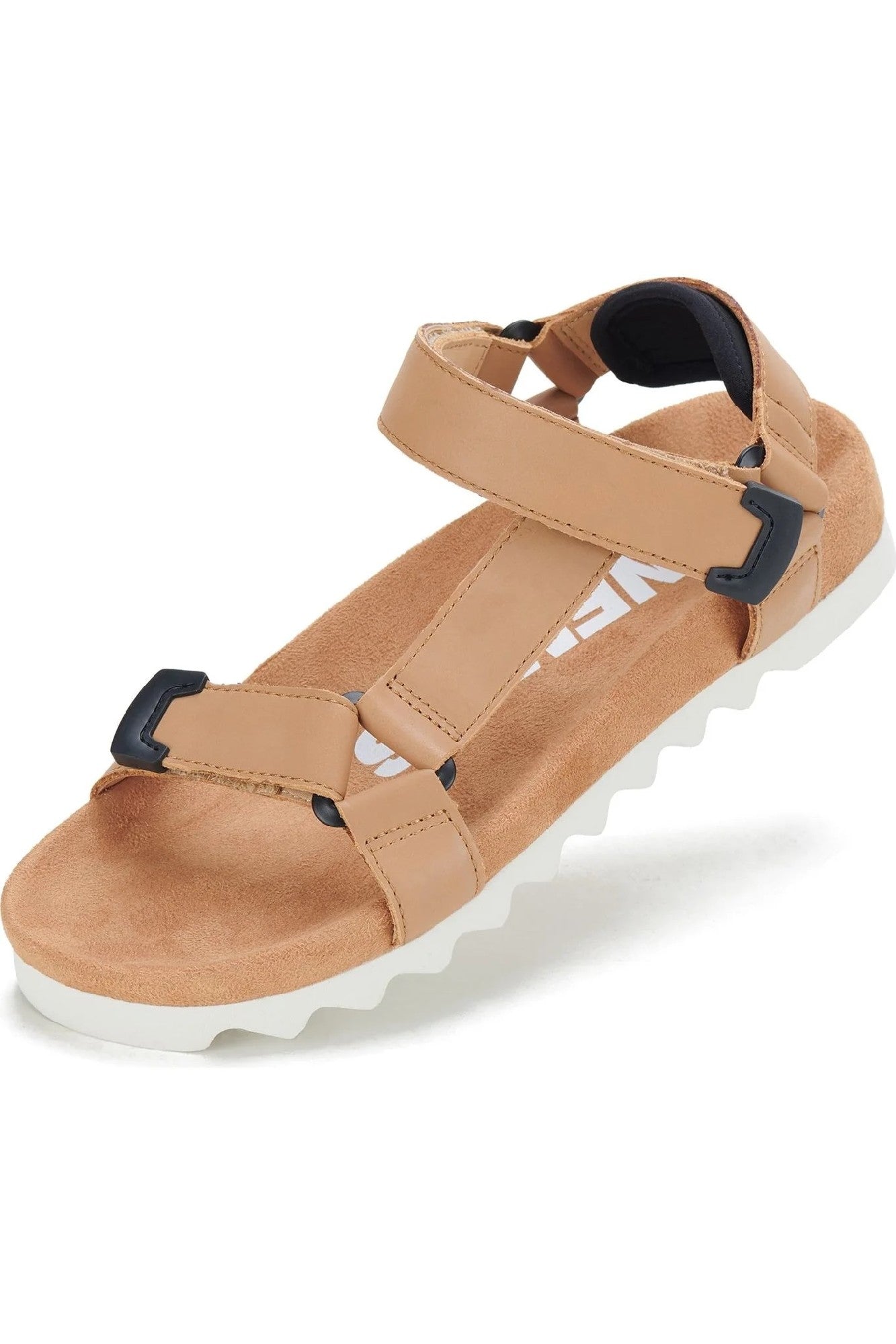 Rollie Tooth Wedge Sandal [COLOUR:Soft Tan SIZE:37]