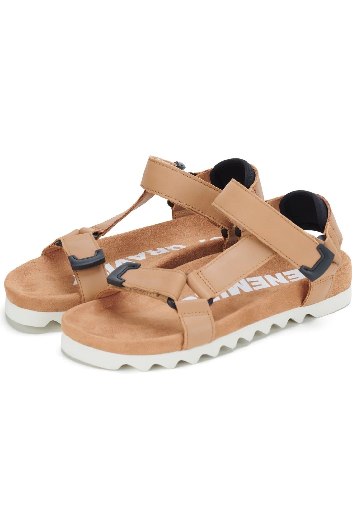 Rollie Tooth Wedge Sandal [COLOUR:Soft Tan SIZE:37]