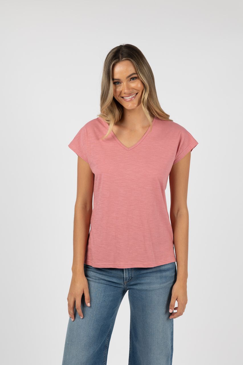 Humidity Must Have V-Neck [COLOUR:Blush SIZE:XS]