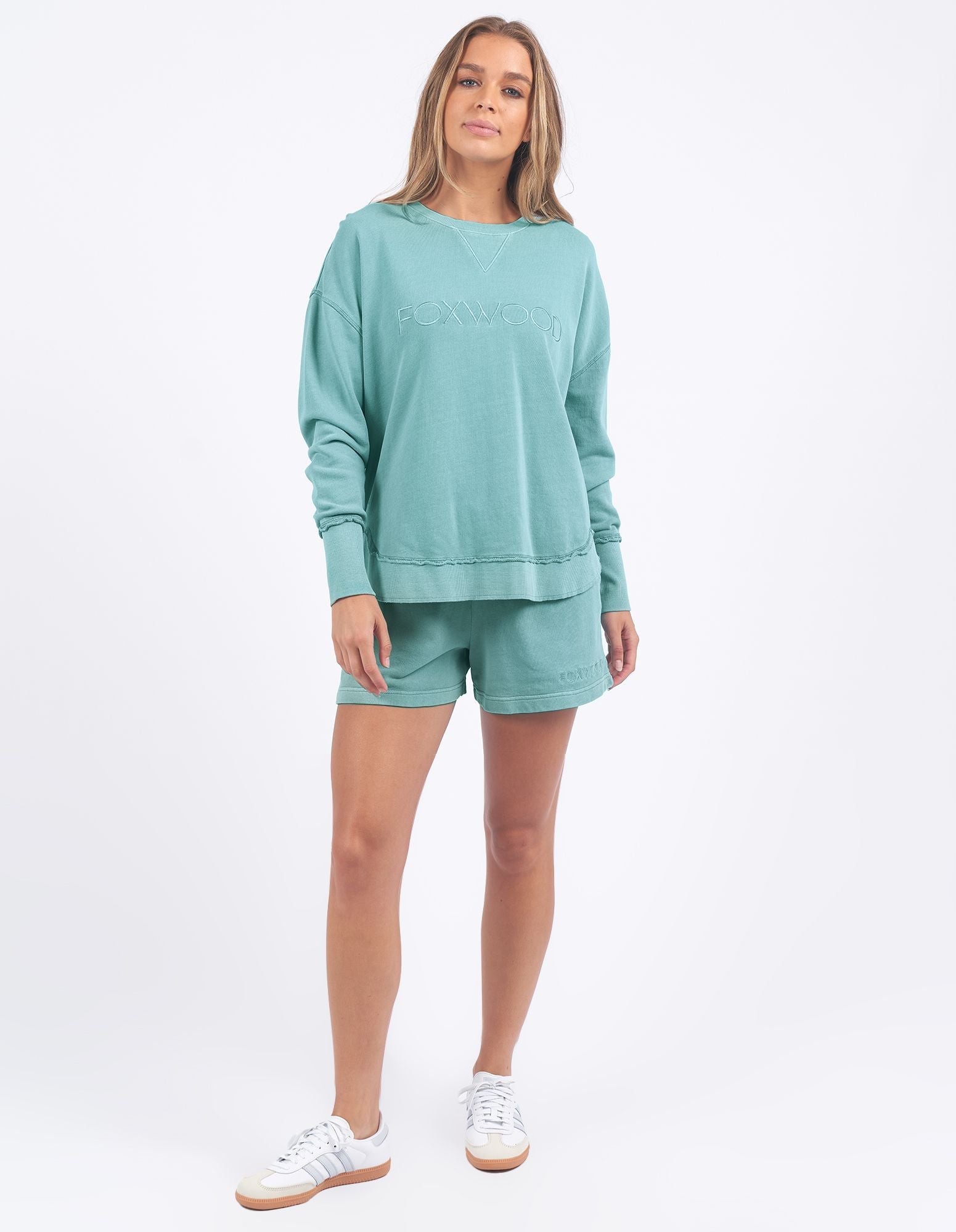 Foxwood Simplified Crew [COLOUR:Seafoam SIZE:8]