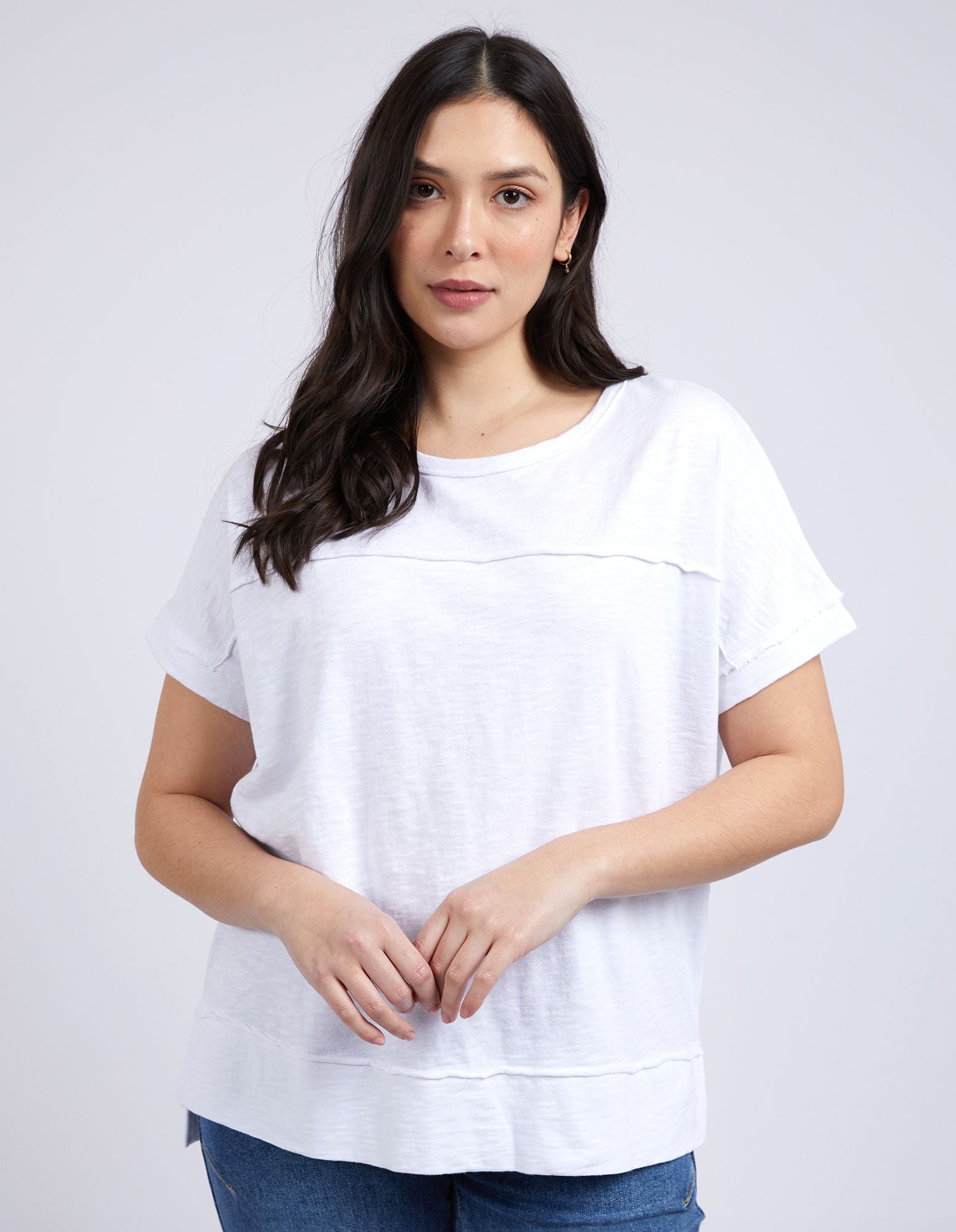 Foxwood Allison Tee [COLOUR:White SIZE:6]