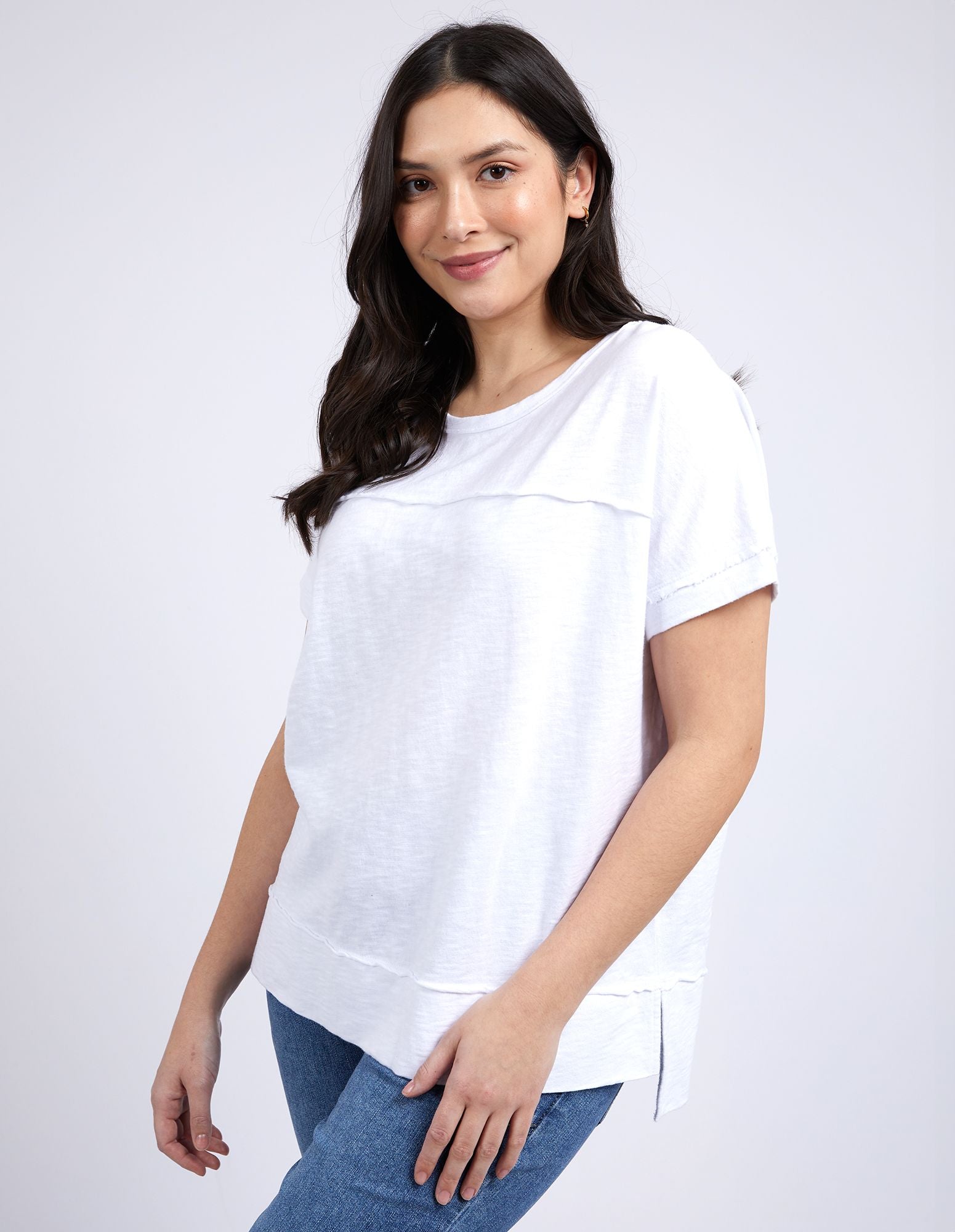 Foxwood Allison Tee [COLOUR:White SIZE:6]