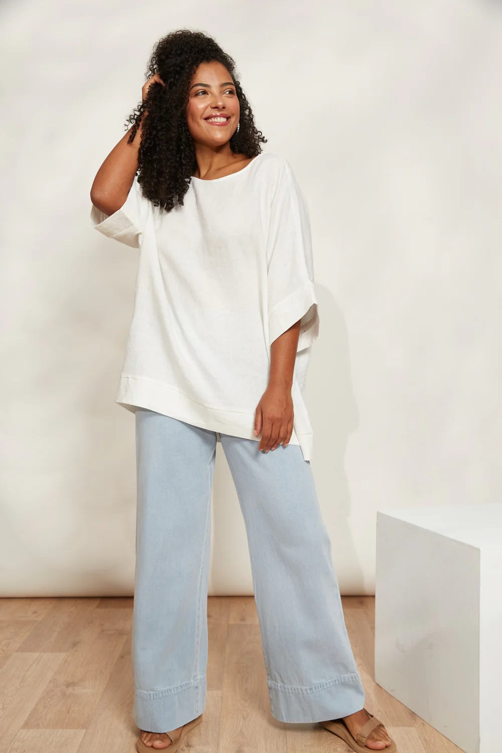 Eb & Ive Seraphic Relaxed Top [COLOUR:Opal   SIZE:One size]