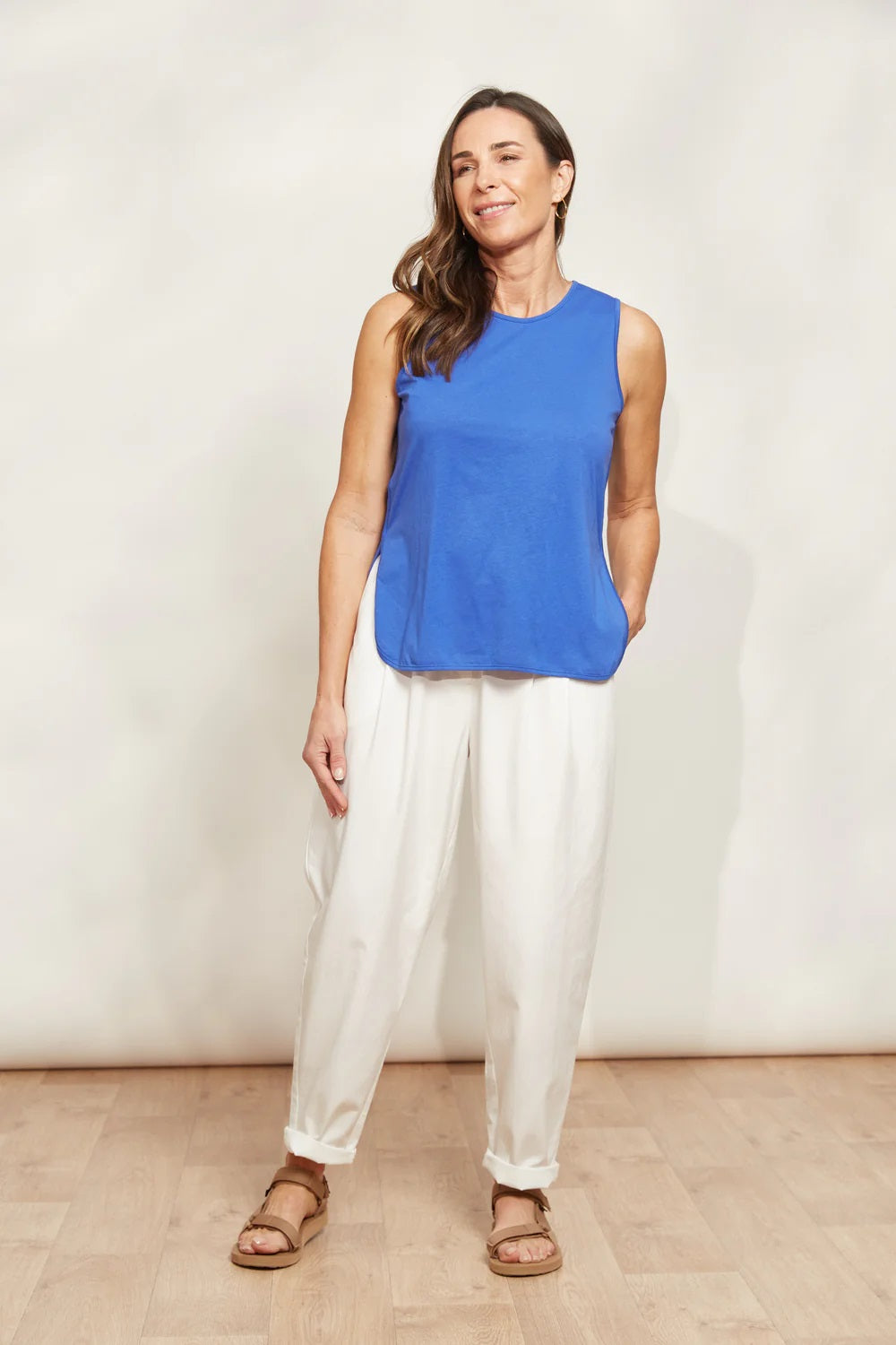 Eb & Ive Verano Tank [COLOUR:Cobalt SIZE:XS]