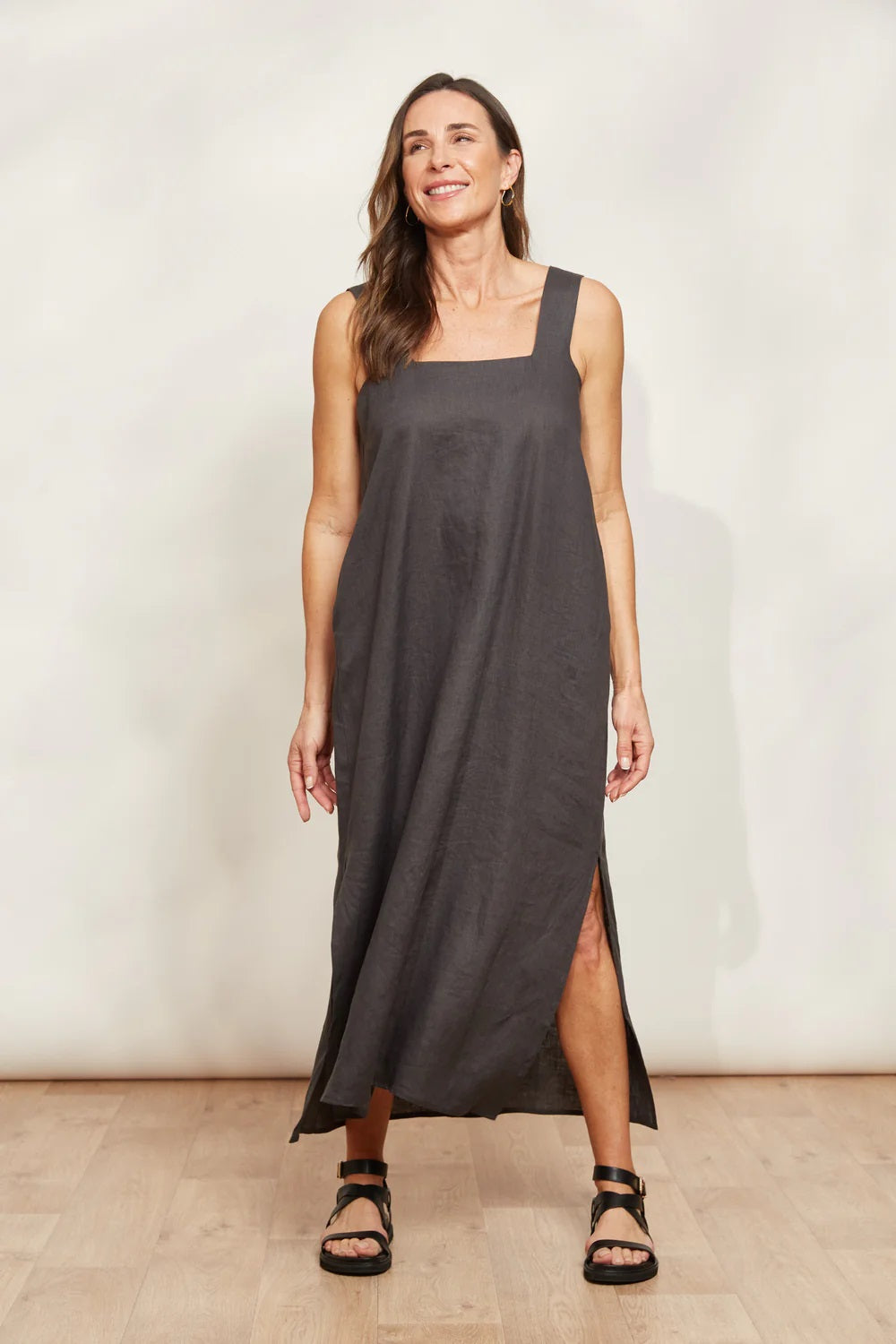 Eb & Ive Halcyon Tank Dress [COLOUR:Oyster SIZE:XS]