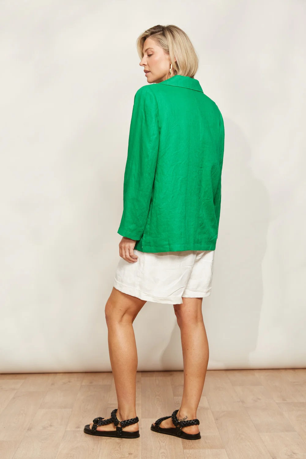 Eb & Ive Halcyon Blazer [COLOUR:Emerald SIZE:XS]