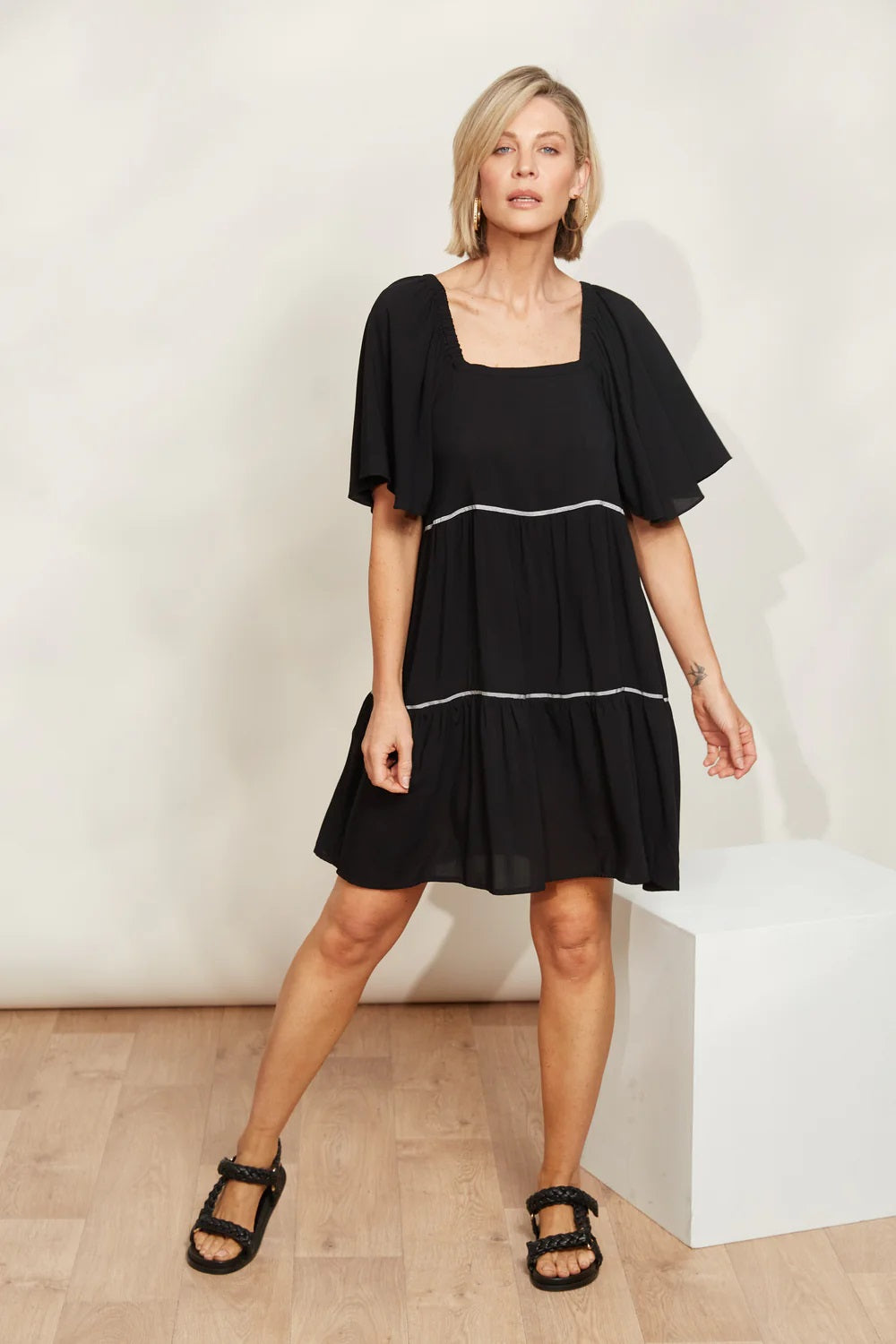 Eb & Ive La Mer Dress [COLOUR:Sable SIZE:XS]