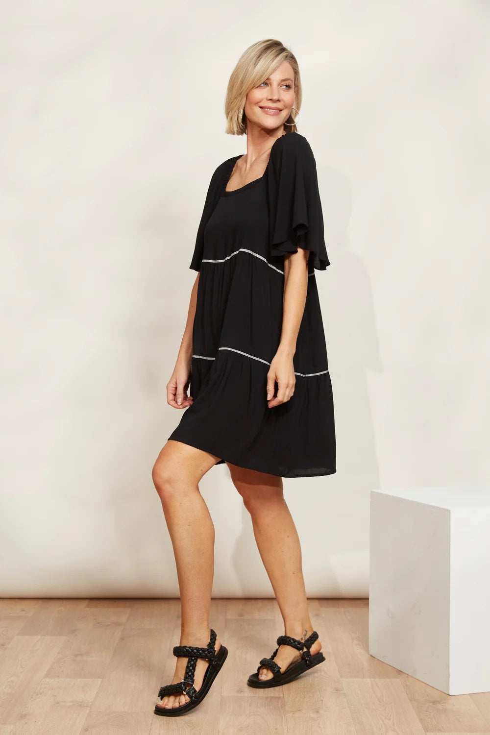 Eb & Ive La Mer Dress [COLOUR:Sable SIZE:XS]