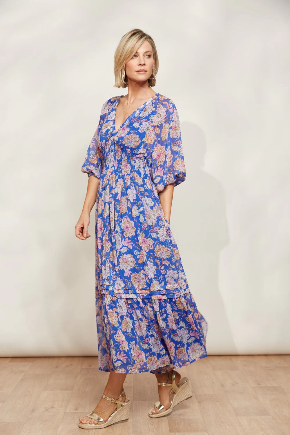 Eb & Ive Sereno Maxi Dress [COLOUR:Palme SIZE:S]