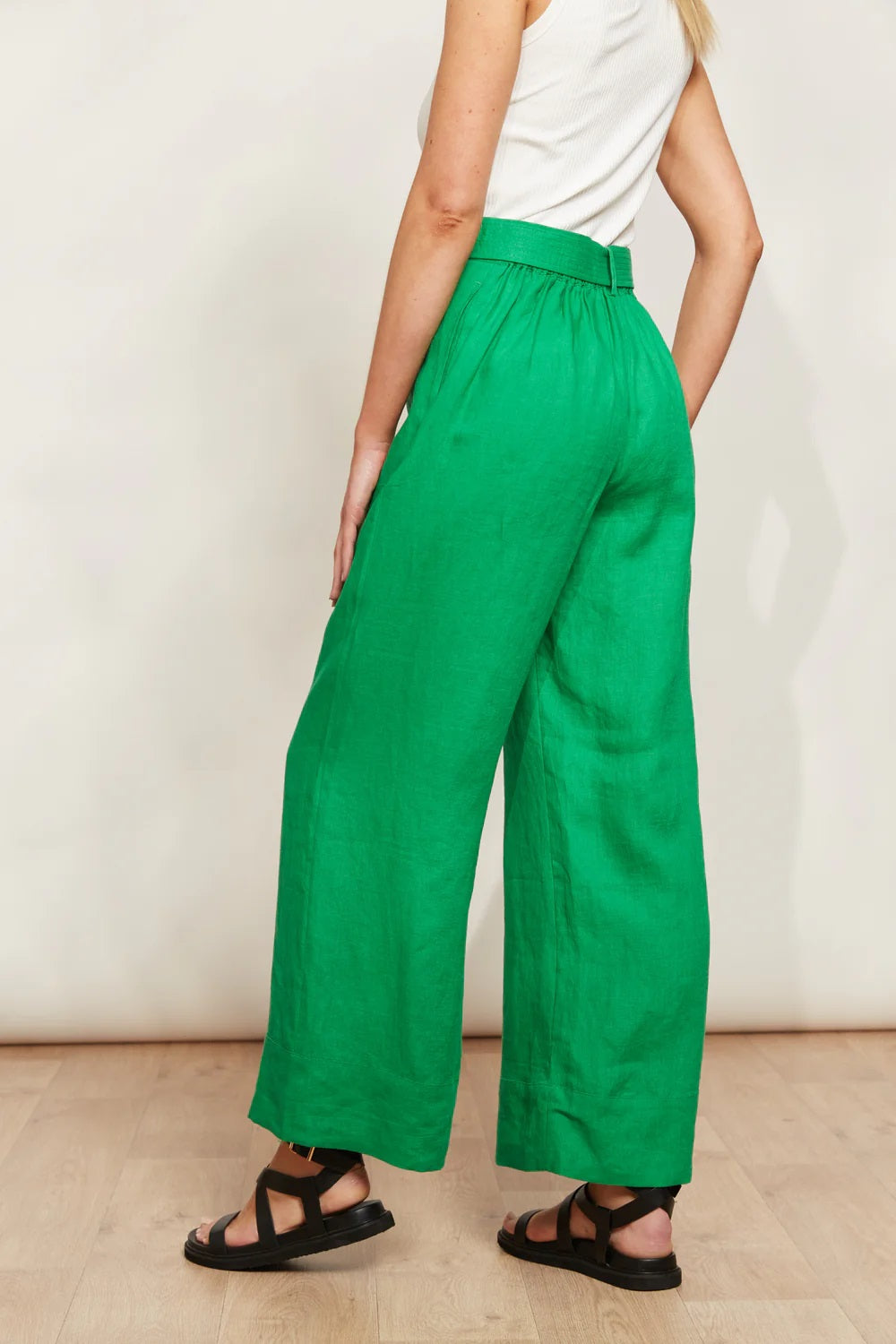 Eb & Ive Halcyon Pant [COLOUR:Emerald SIZE:XS]