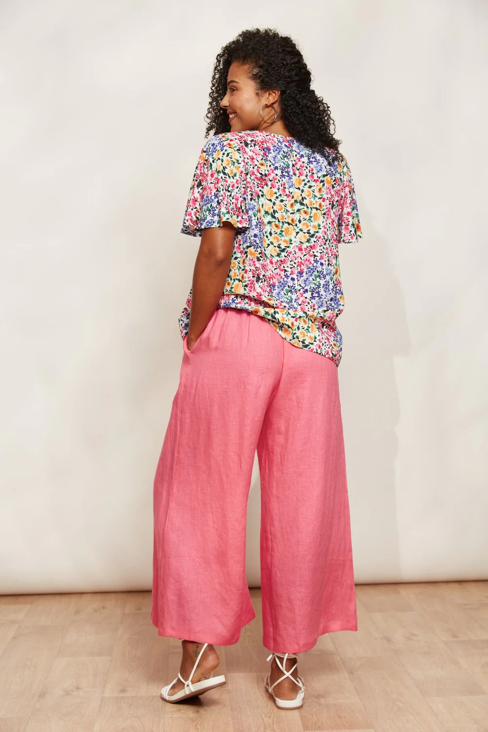 Eb & Ive Halcyon Crop Pant | Pink Crop Pants