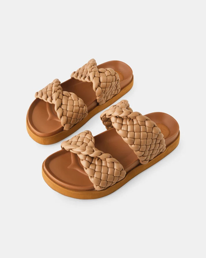 Walnut Mim Slide [COLOUR:Light Tan SIZE:37]