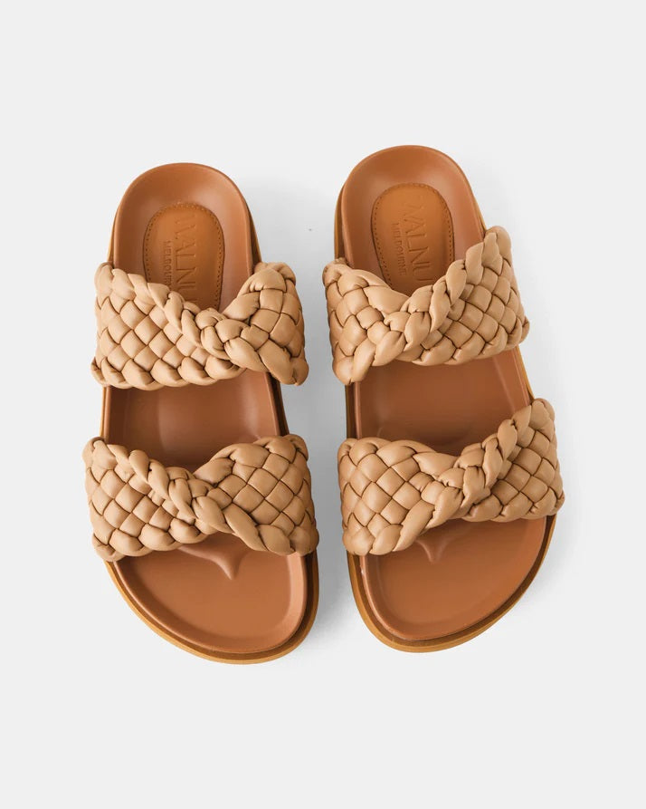 Walnut Mim Slide [COLOUR:Light Tan SIZE:37]