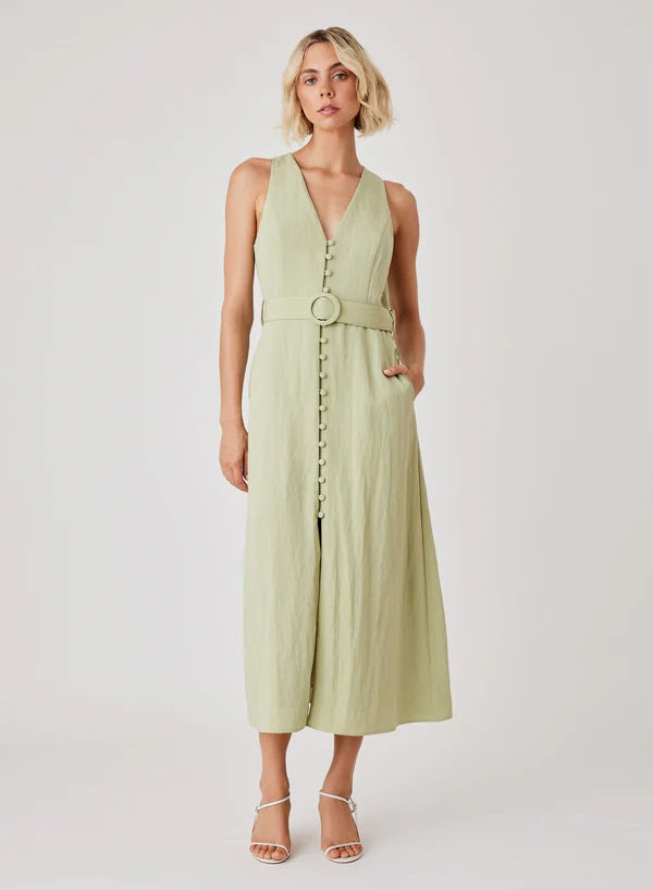 Esmaee Ritual Midi Dress [COLOUR:Fern SIZE:S]