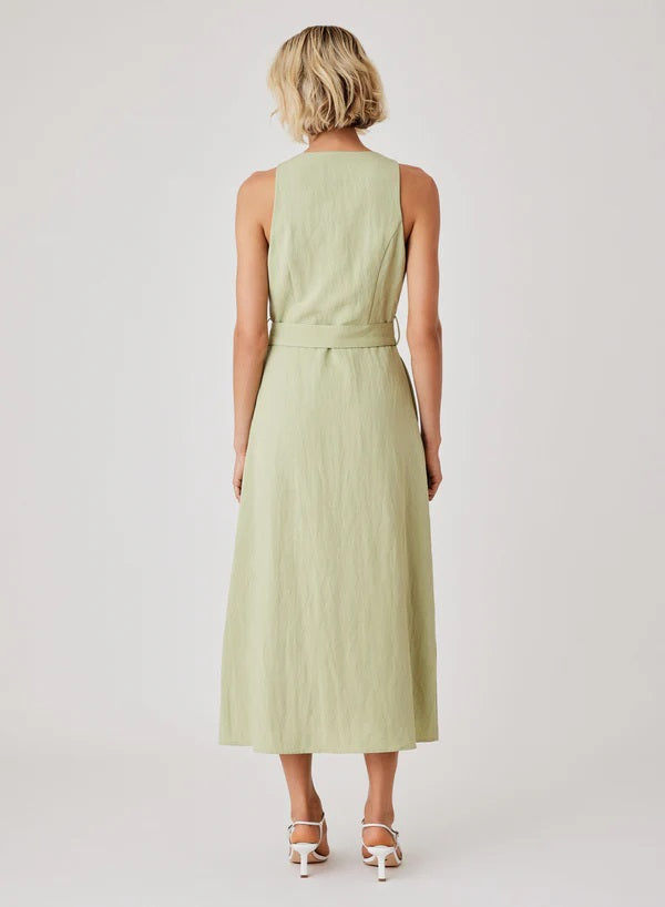 Esmaee Ritual Midi Dress [COLOUR:Fern SIZE:S]