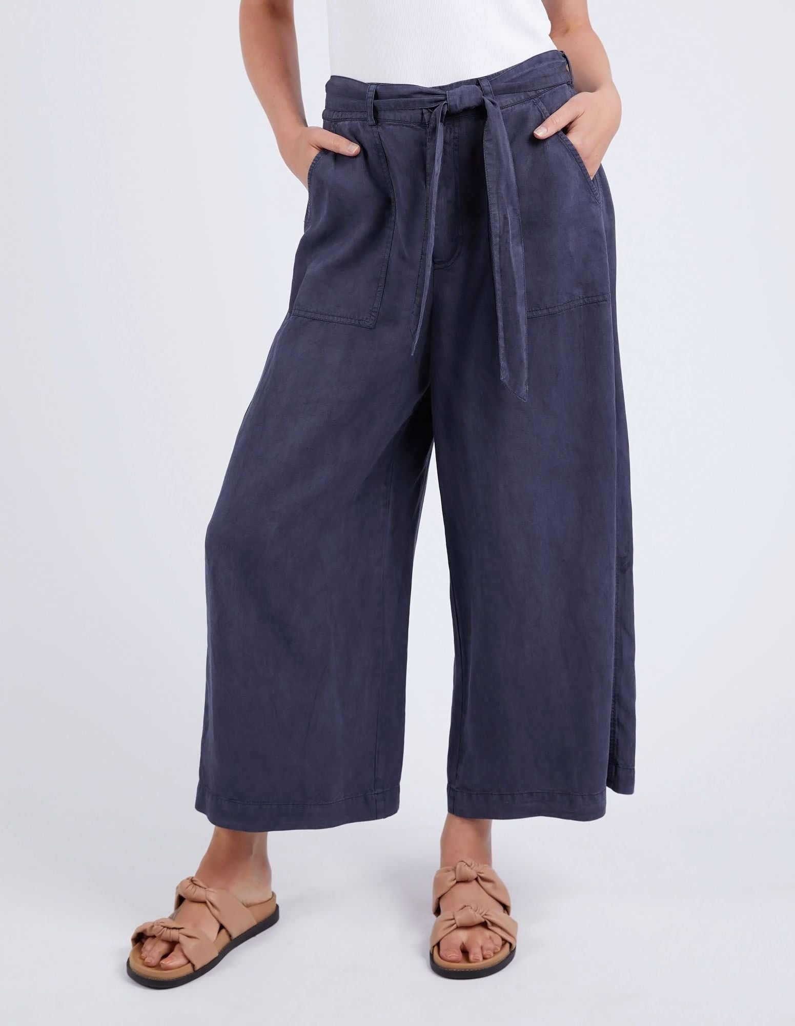 Elm Bliss Washed Pant [COLOUR:Navy SIZE:10]