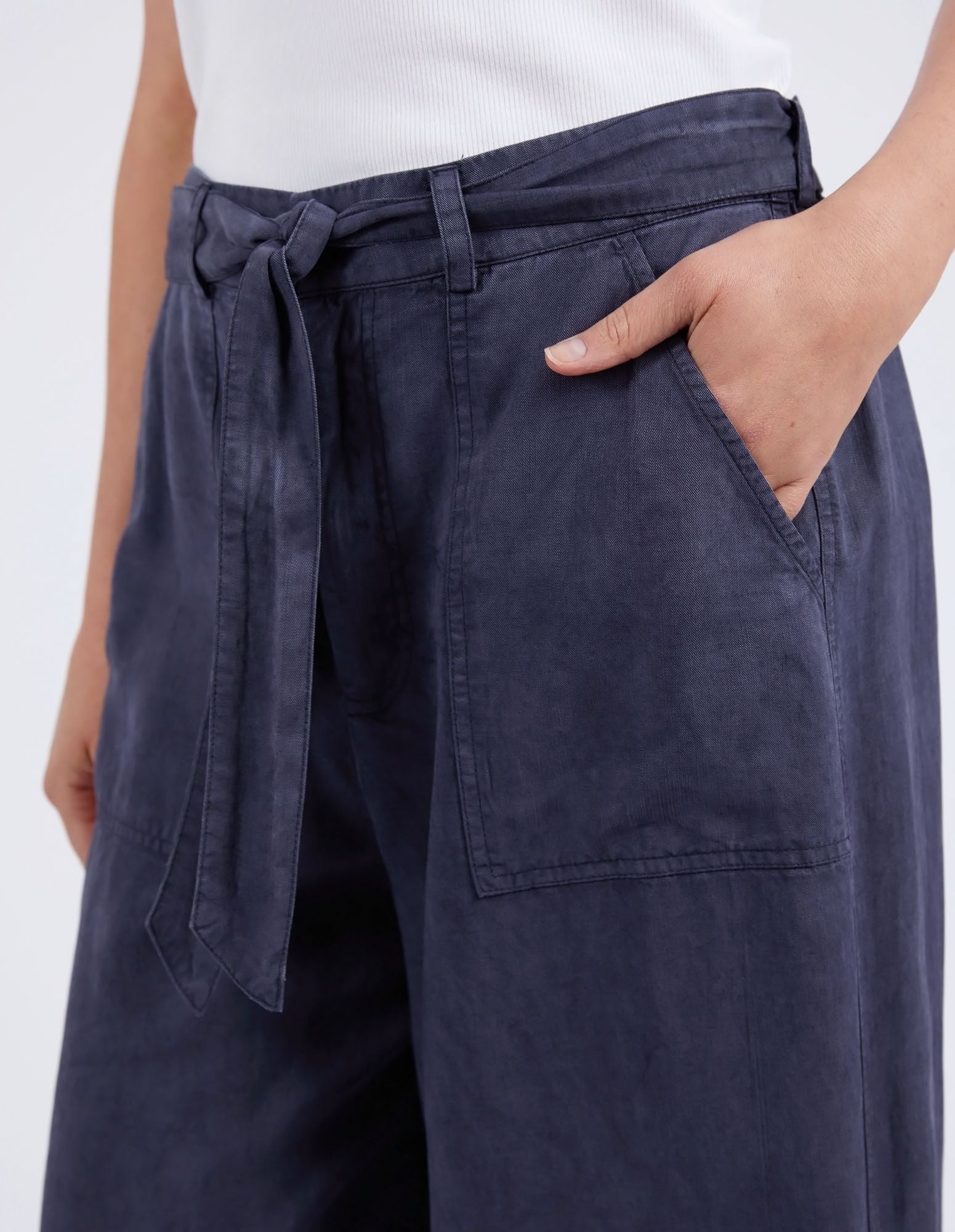 Elm Bliss Washed Pant [COLOUR:Navy SIZE:10]