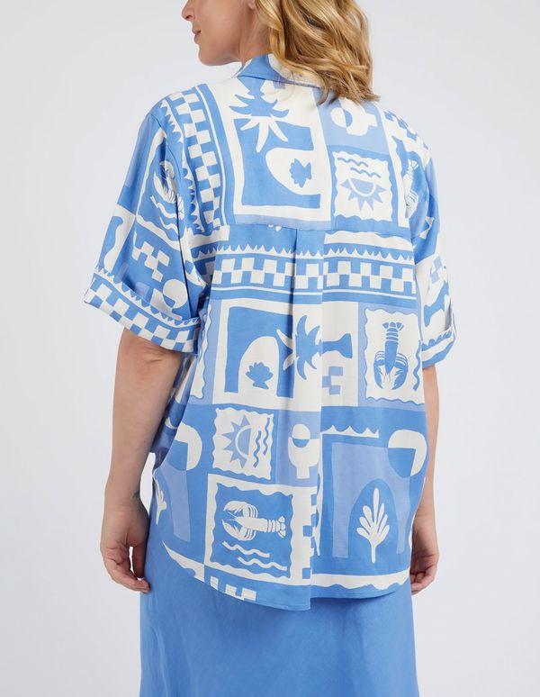 Elm Holiday Sun Shirt [COLOUR:Cerulean blue SIZE:8]