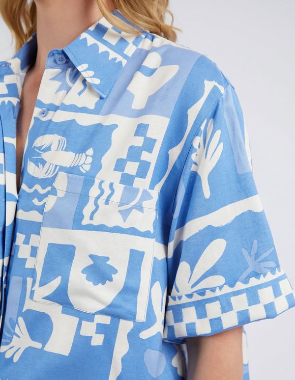 Elm Holiday Sun Shirt [COLOUR:Cerulean blue SIZE:8]