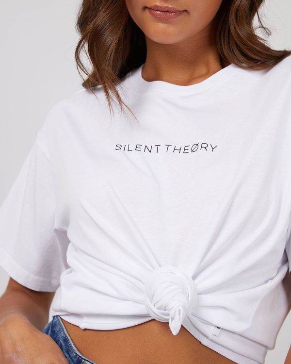 Silent Theory Logo Tee [COLOUR:White SIZE:6]