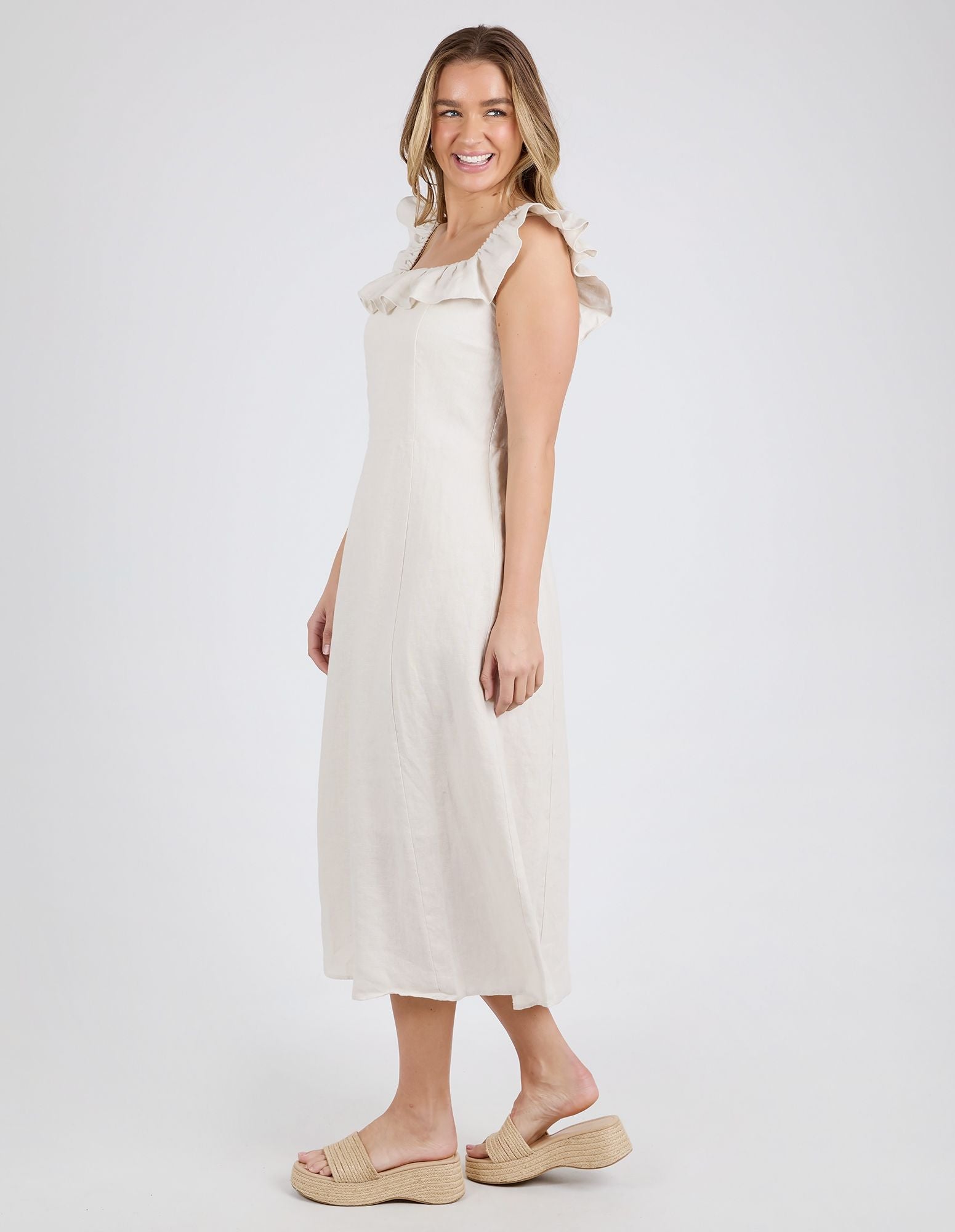 Foxwood Bonifacio Dress [COLOUR:Oat SIZE:8]