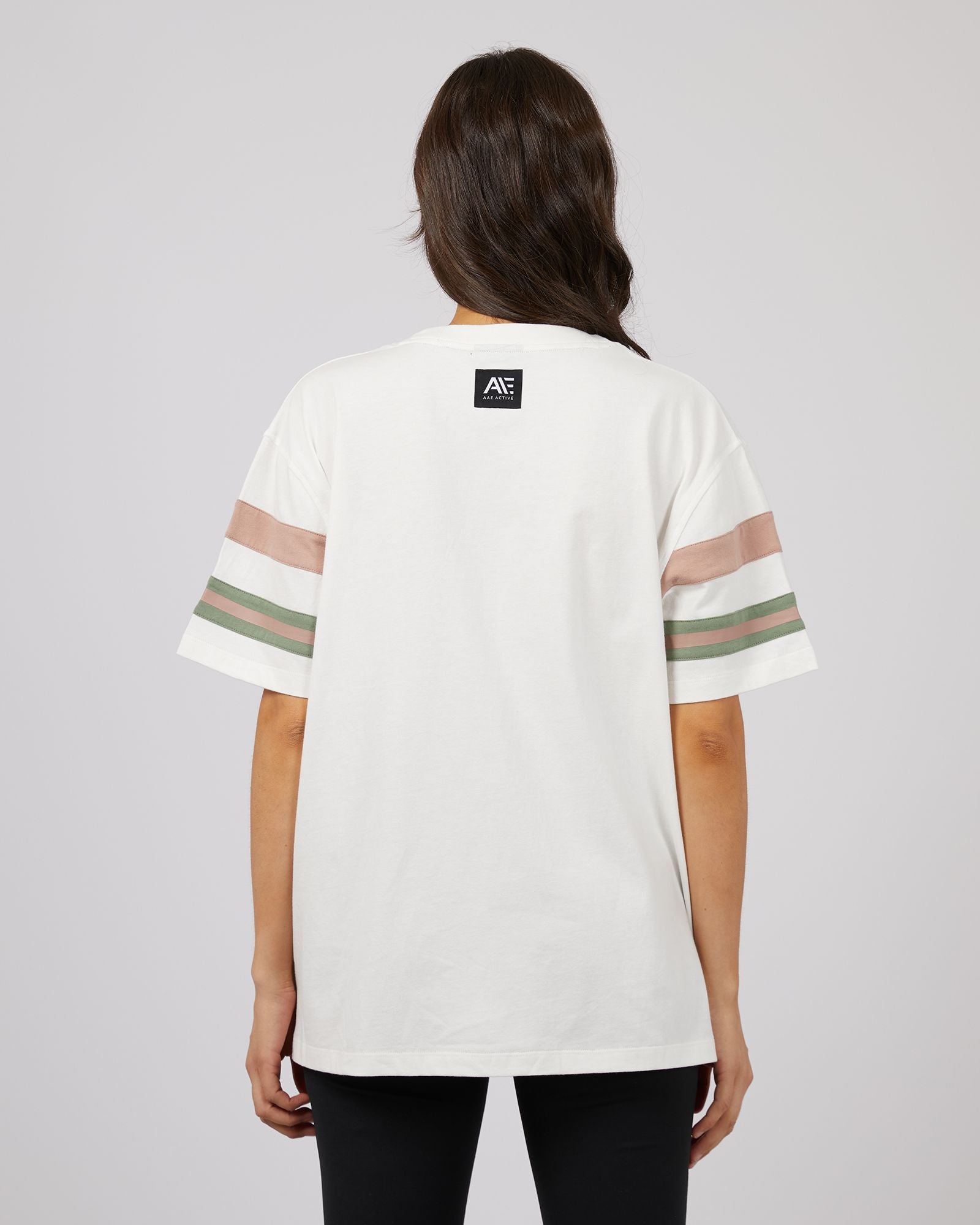 All About Eve Boston Panel Tee [COLOUR:Vintage white  SIZE:6]