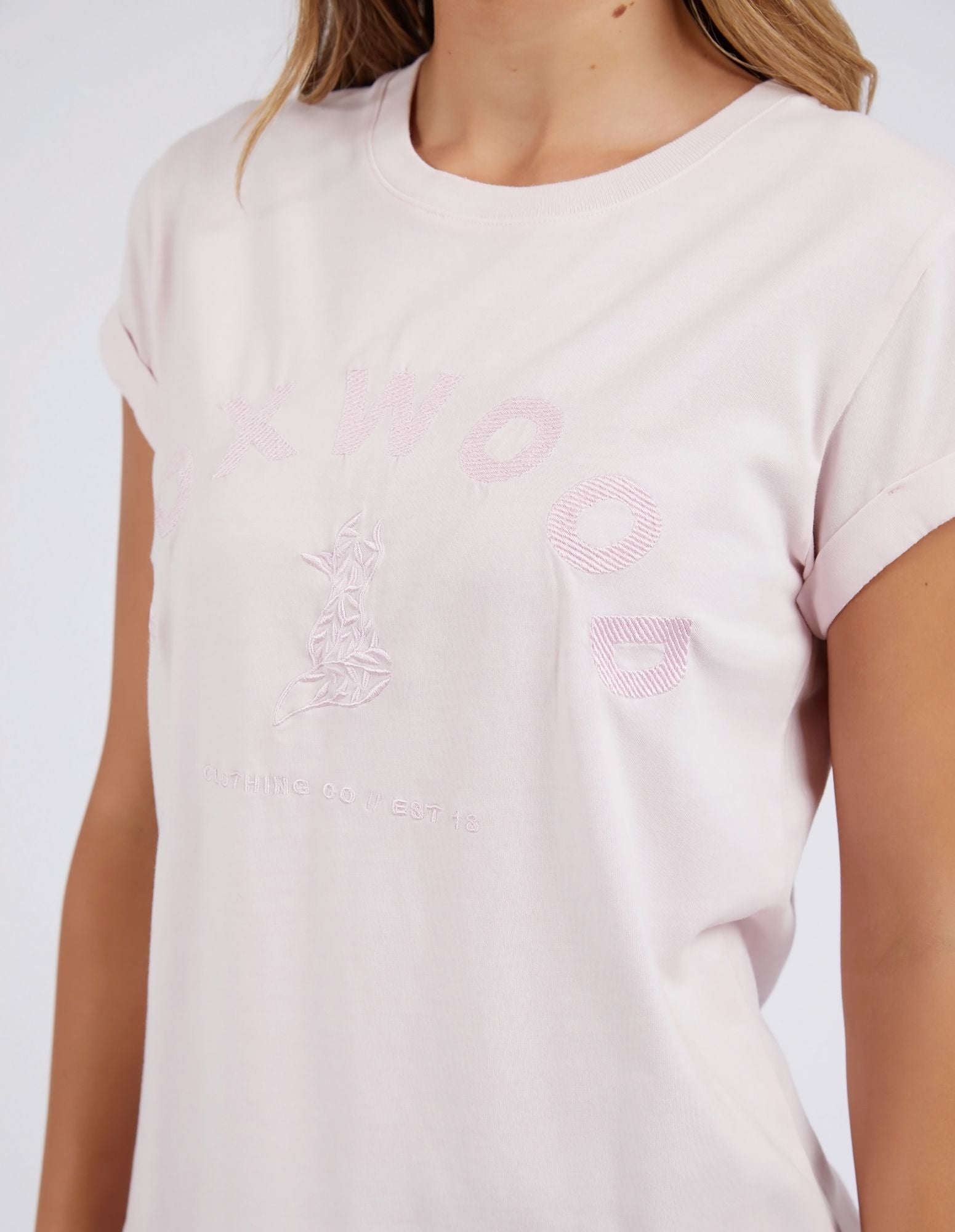 Foxwood Effortless Tee [COLOUR:Barely Pink SIZE:10]