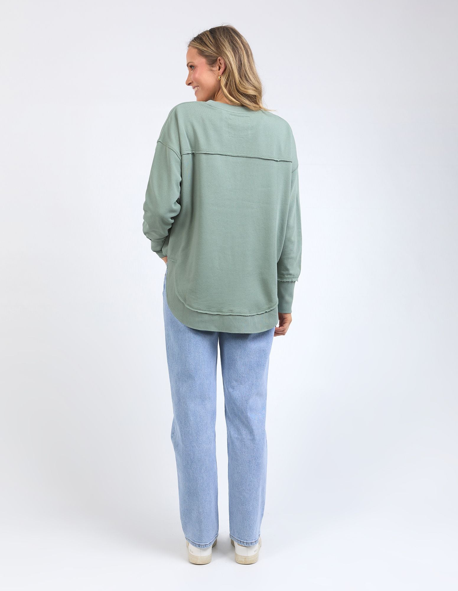 Foxwood Simplified Tonal Crew | Women's Sweatshirts | Little Extras Lifestyle Forbes | Women's Clothing Online Store