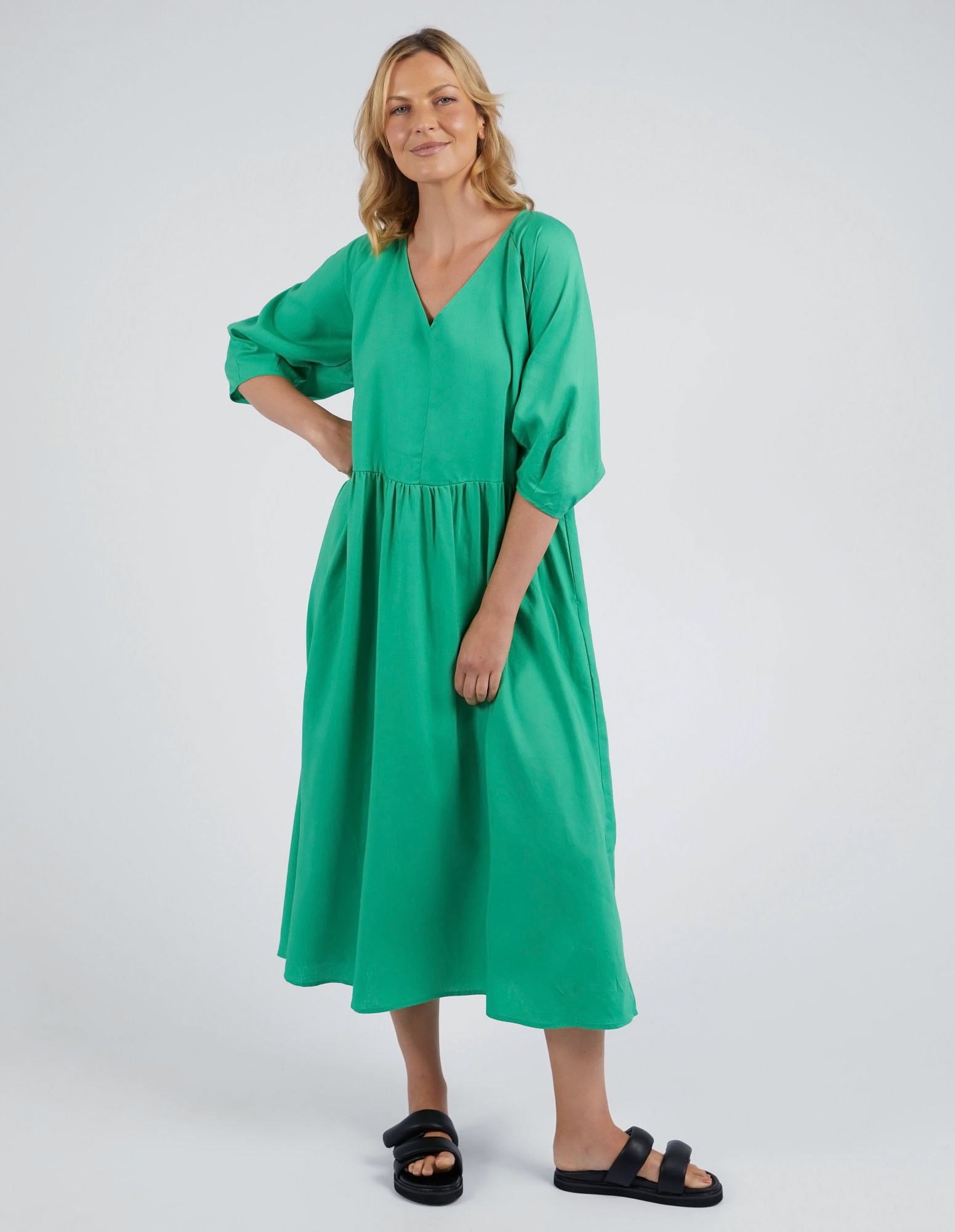 Elm Rosalie Dress [COLOUR:Greenbriar SIZE:10]