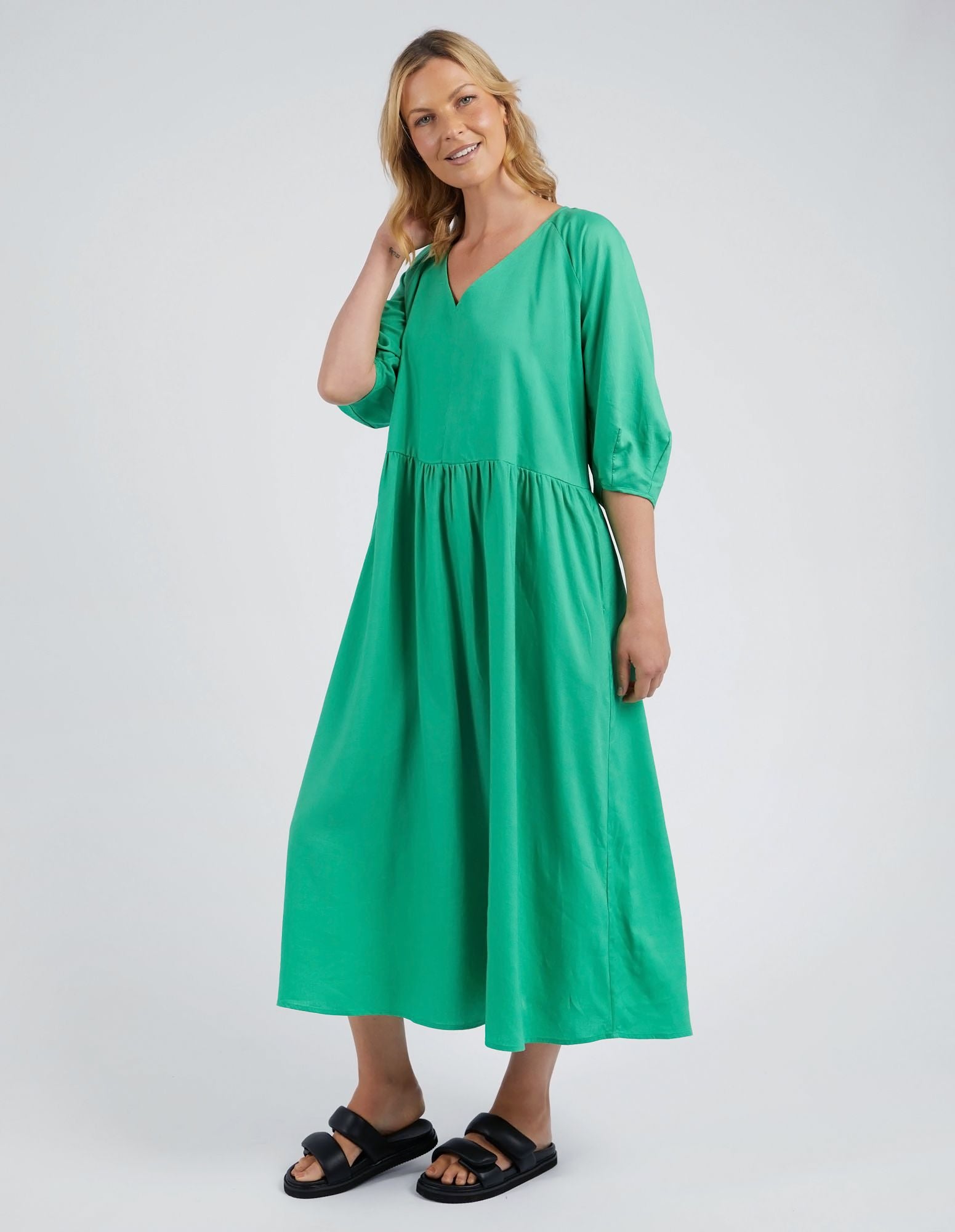 Elm Rosalie Dress [COLOUR:Greenbriar SIZE:10]