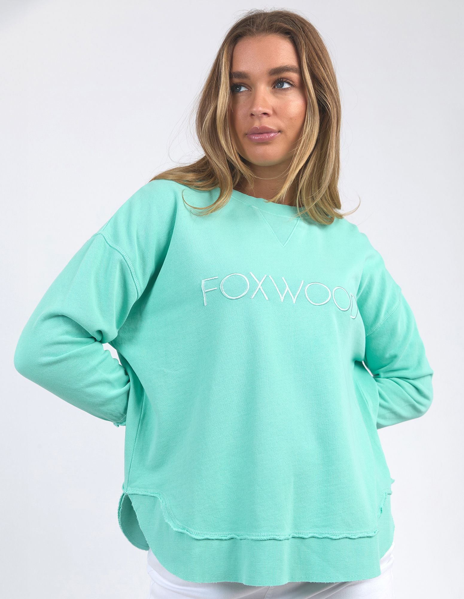 Foxwood Simplified Crew [COLOUR:Neon Mint SIZE:8]