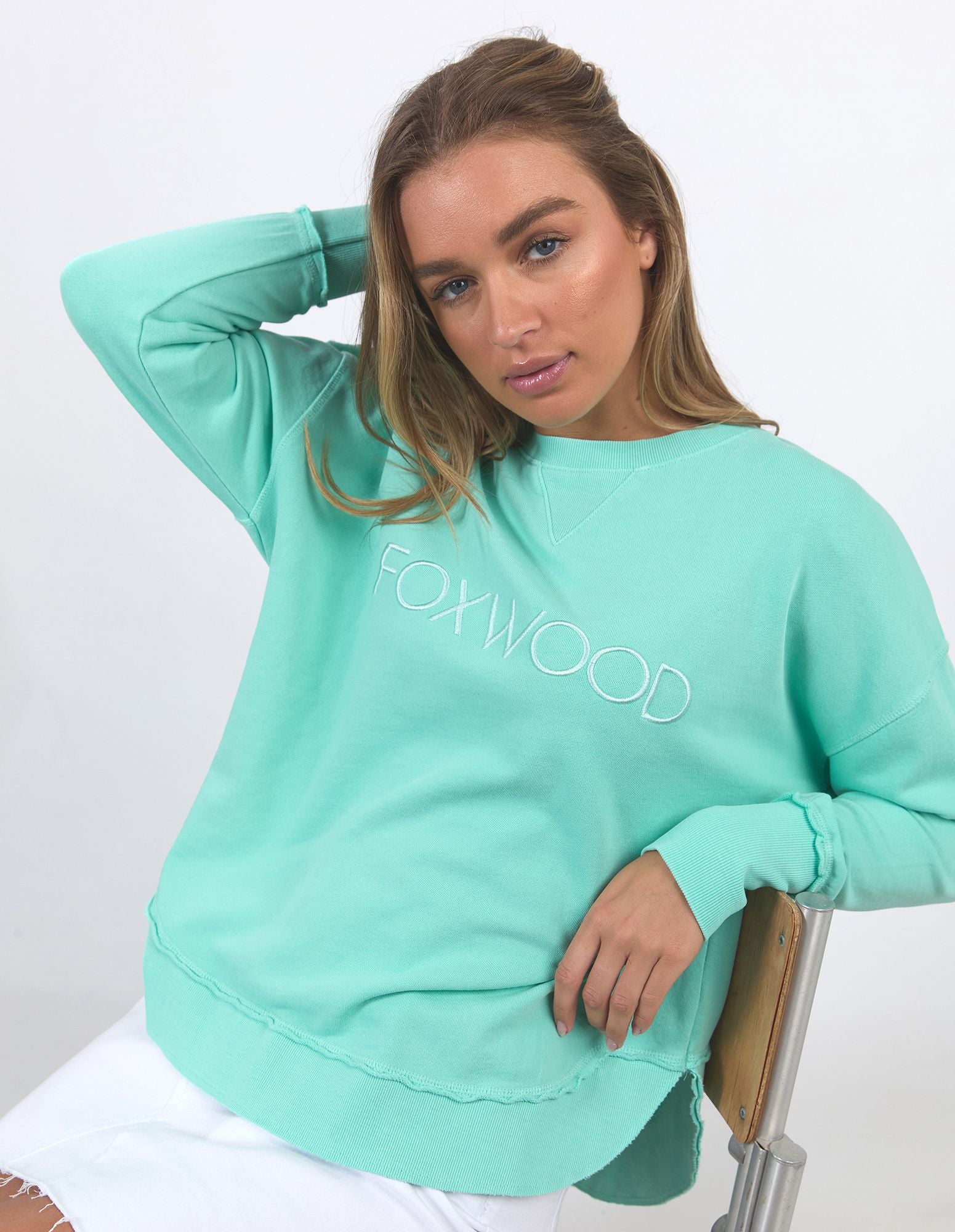 Foxwood Simplified Crew [COLOUR:Neon Mint SIZE:8]