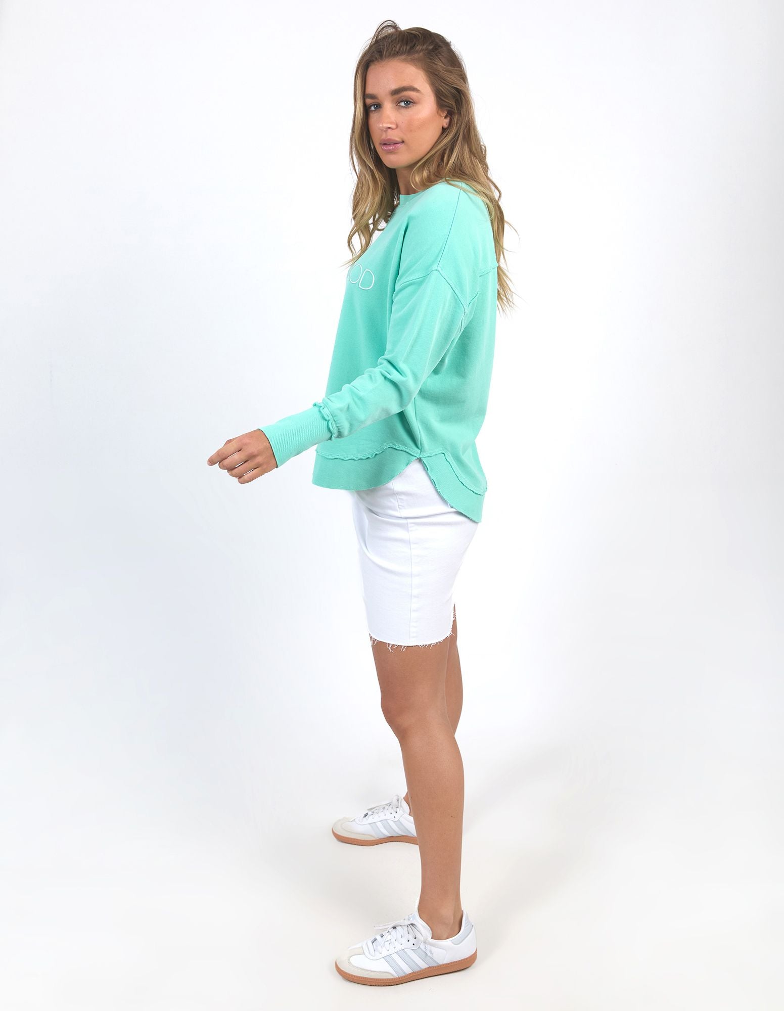 Foxwood Simplified Crew [COLOUR:Neon Mint SIZE:8]