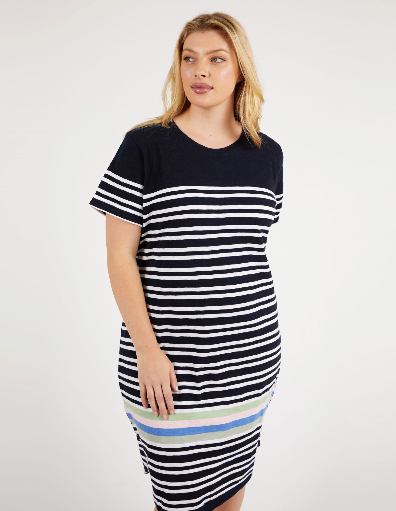 Elm Aligner Tee Dress [COLOUR:Navy SIZE:8]