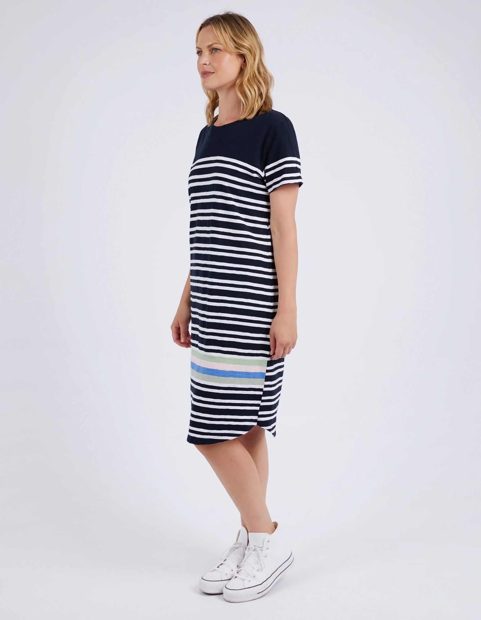 Elm Aligner Tee Dress [COLOUR:Navy SIZE:8]