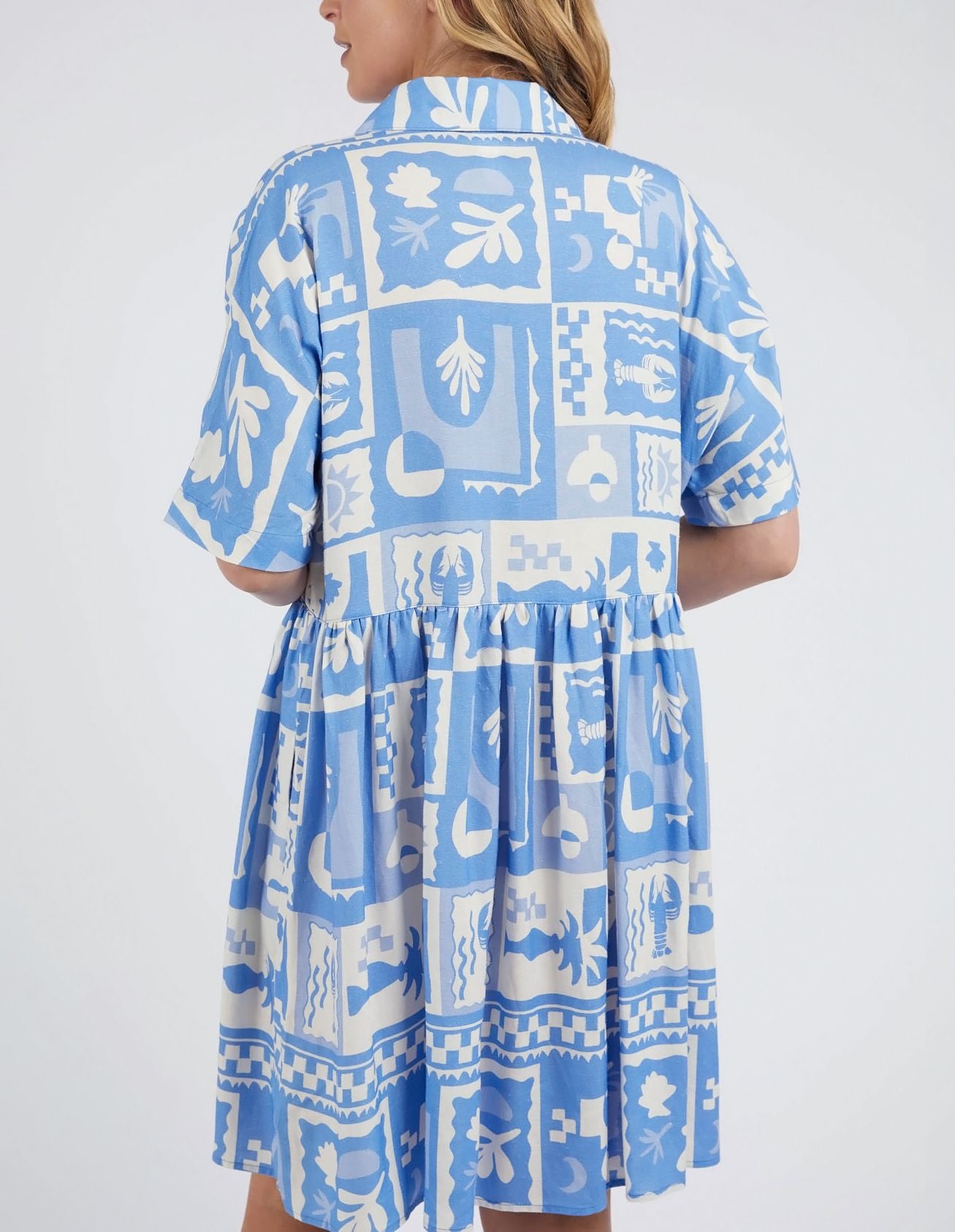 Elm Holiday Sun Dress [COLOUR:Cerulean blue SIZE:8]