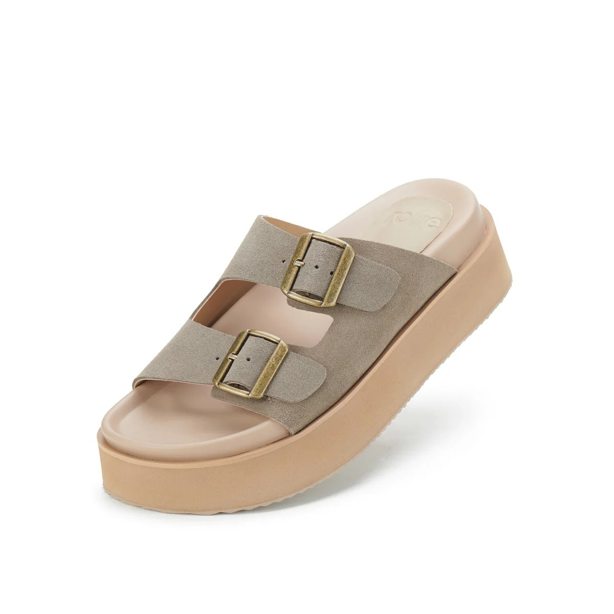 Rollie Ace Slide [COLOUR:Taupe Suede SIZE:37]