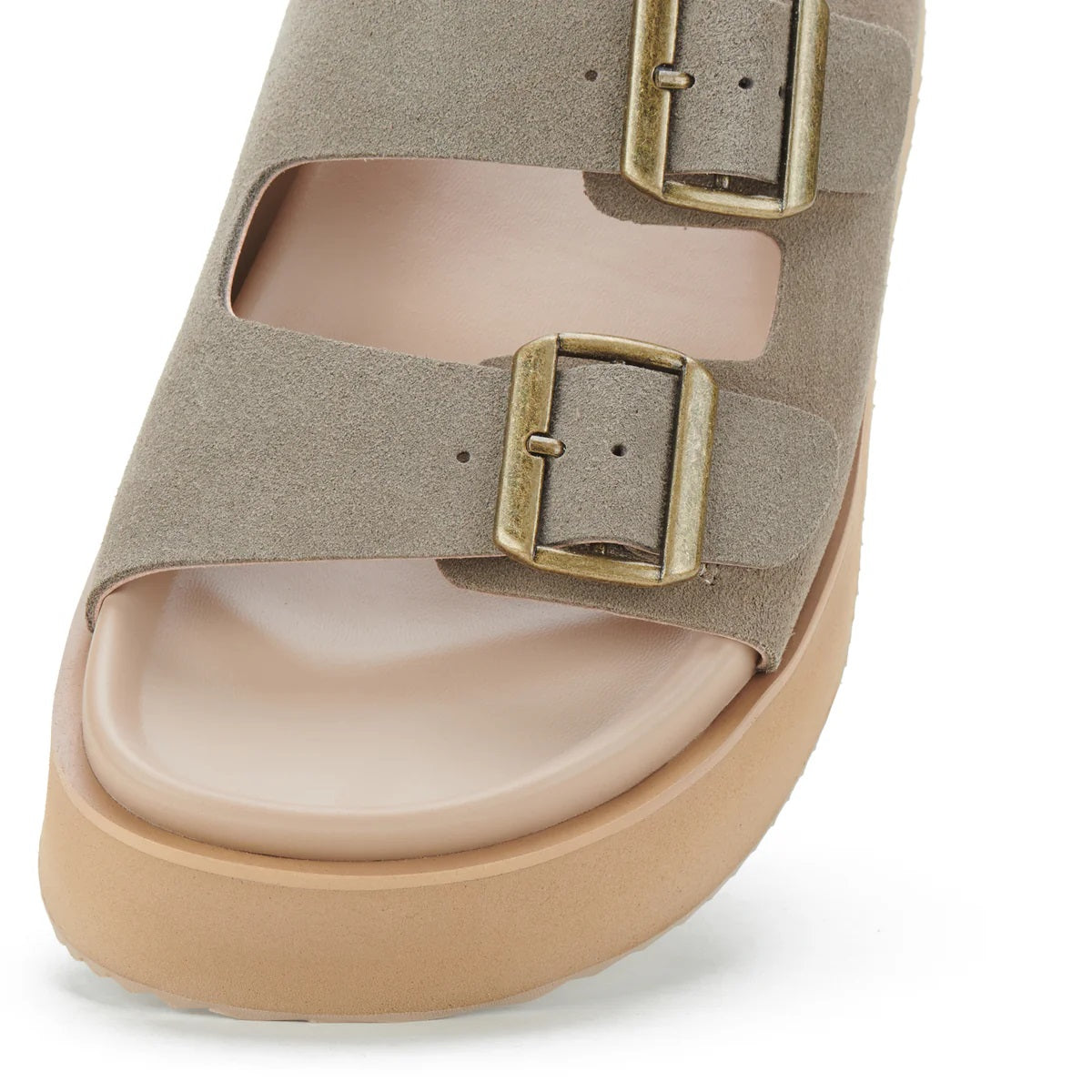 Rollie Ace Slide [COLOUR:Taupe Suede SIZE:37]