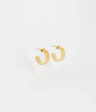 Zag Bijoux Juliette Hoops [COLOUR:Yellow Gold]