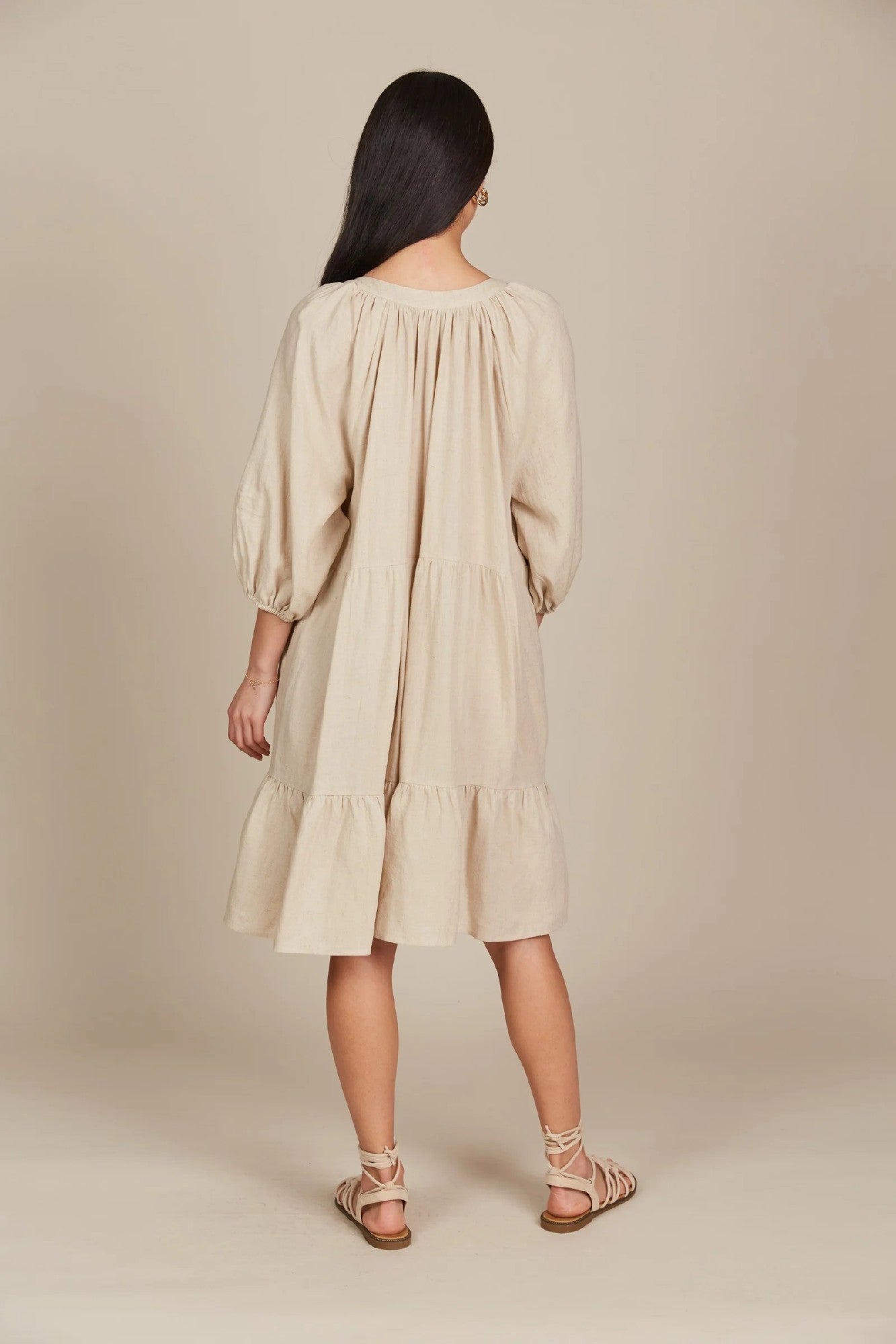 Isle Of Mine Amelie Button Dress [COLOUR:Canvas SIZE:One size]