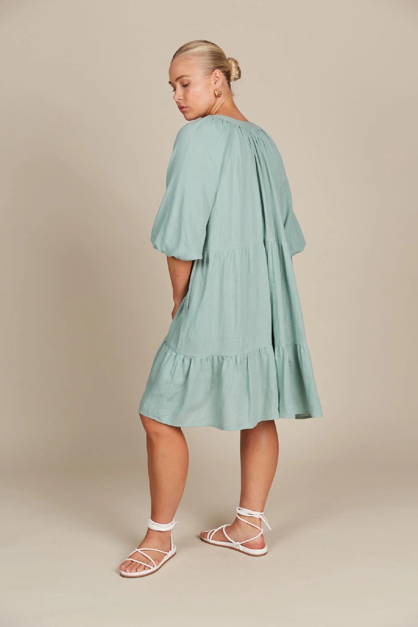 Isle Of Mine Amelie Button Dress [COLOUR:Seafoam SIZE:One size]