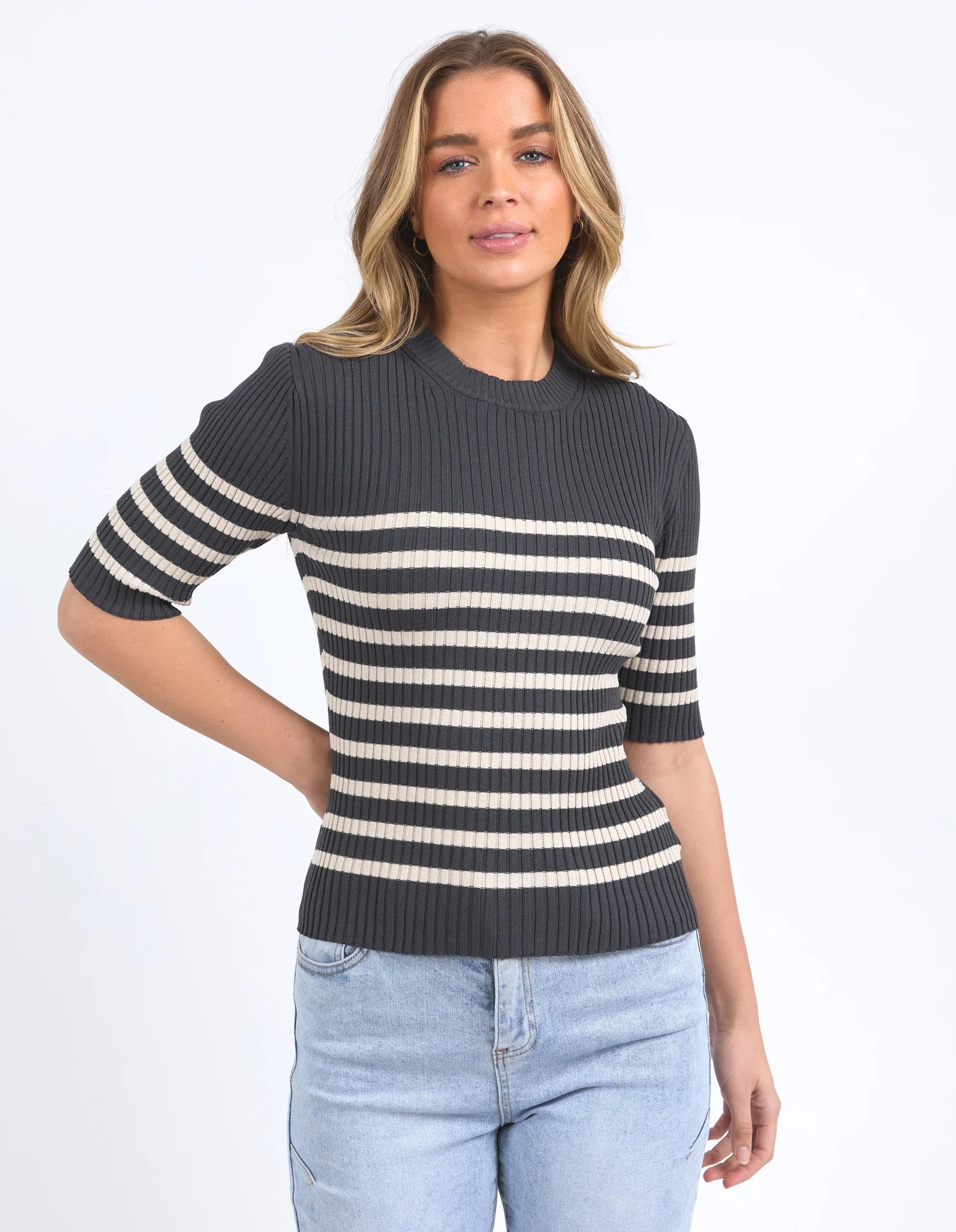 Foxwood Sydney Top | Women's Striped Knit Tops | Little Extras Lifestyle | Forbes Women's Clothing Boutique