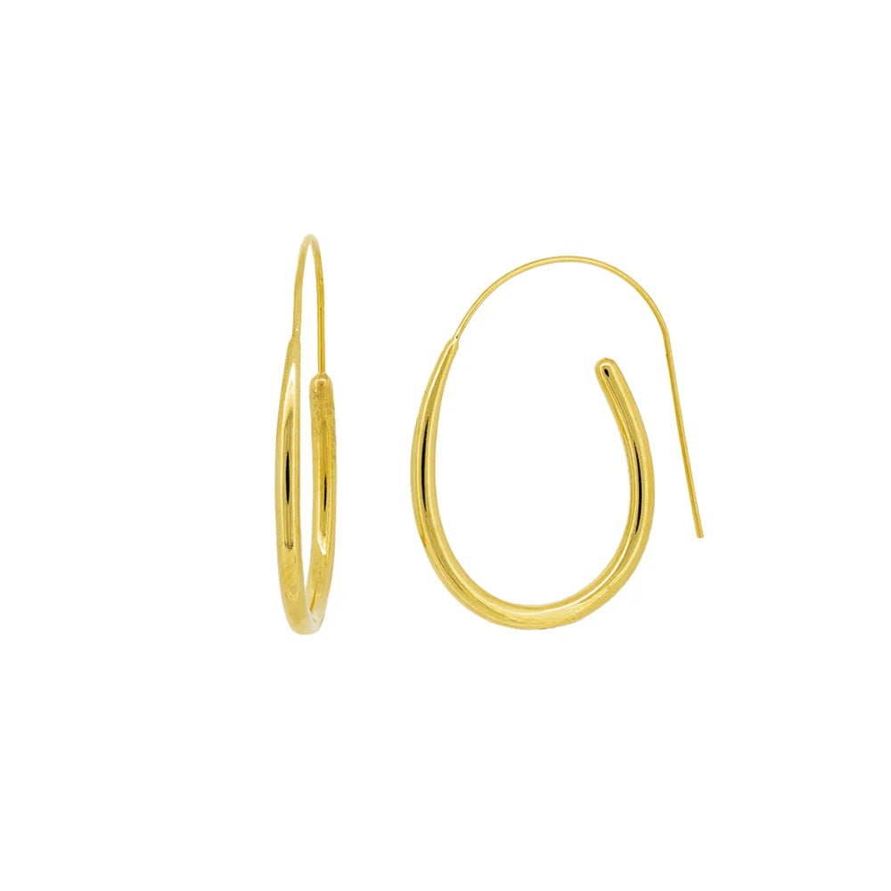 Jolie & Deen Cosette Hoops [COLOUR:Yellow Gold Plate]